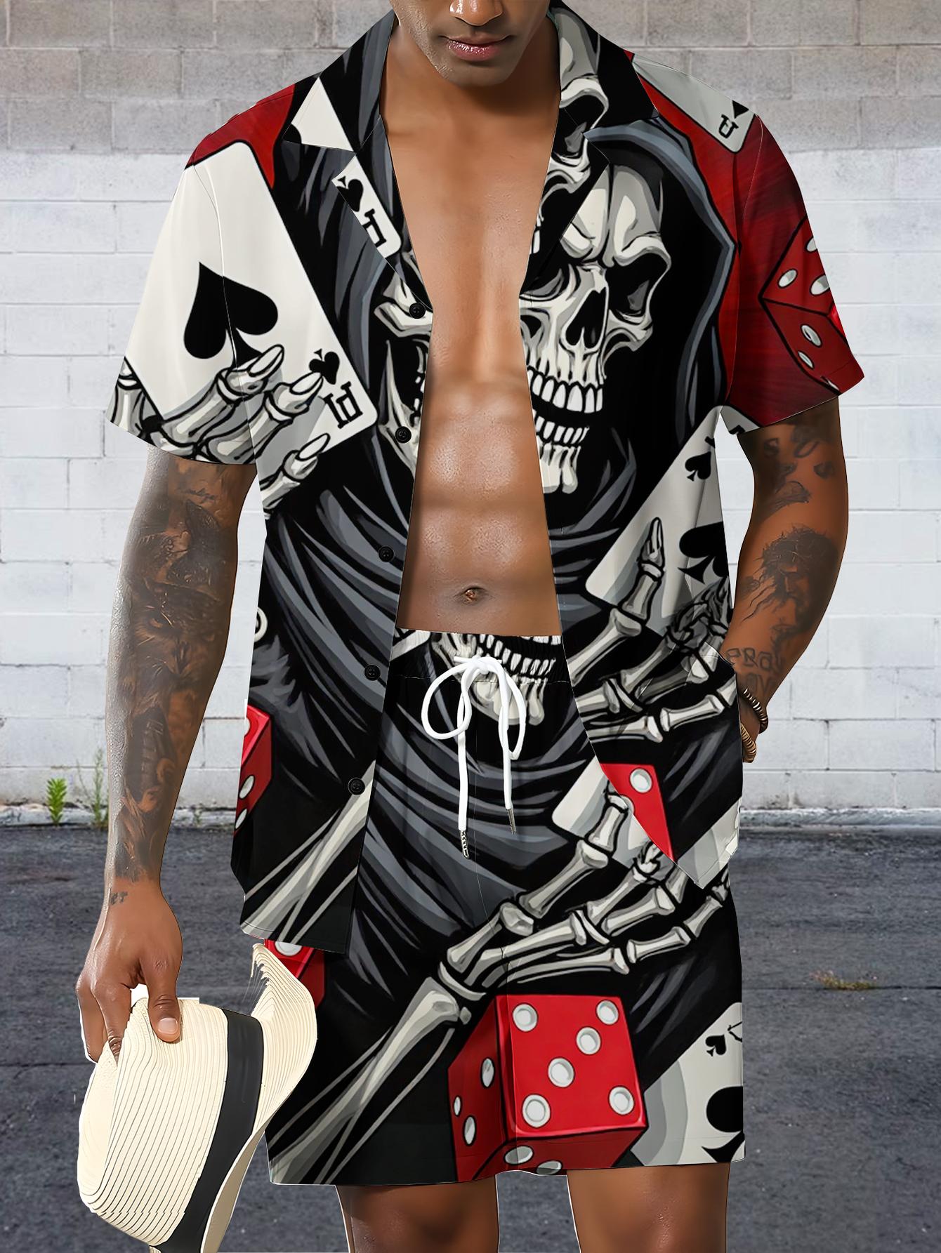 Summer Clothing Drip - Men's Shirt Sets 2026 Spring/Summer jogging