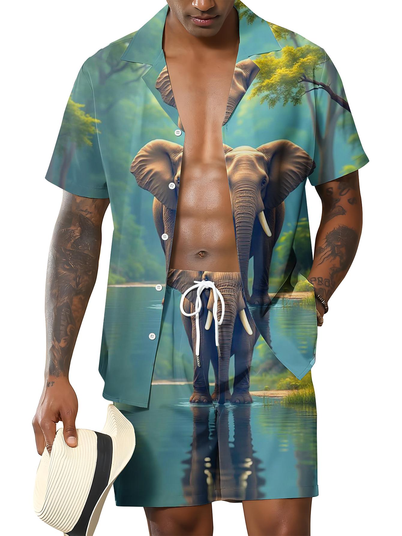 Summer Clothing Drip - Men's Shirt Sets 2026 Spring/Summer jogging