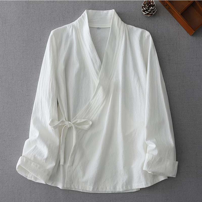 Summer Clothing Wraps - Chinese Style Women's Wrap Tie-Front Kimono