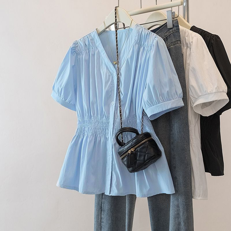 Summer Clothing Clearance - 200 Pounds Plus Size Elastic Waist