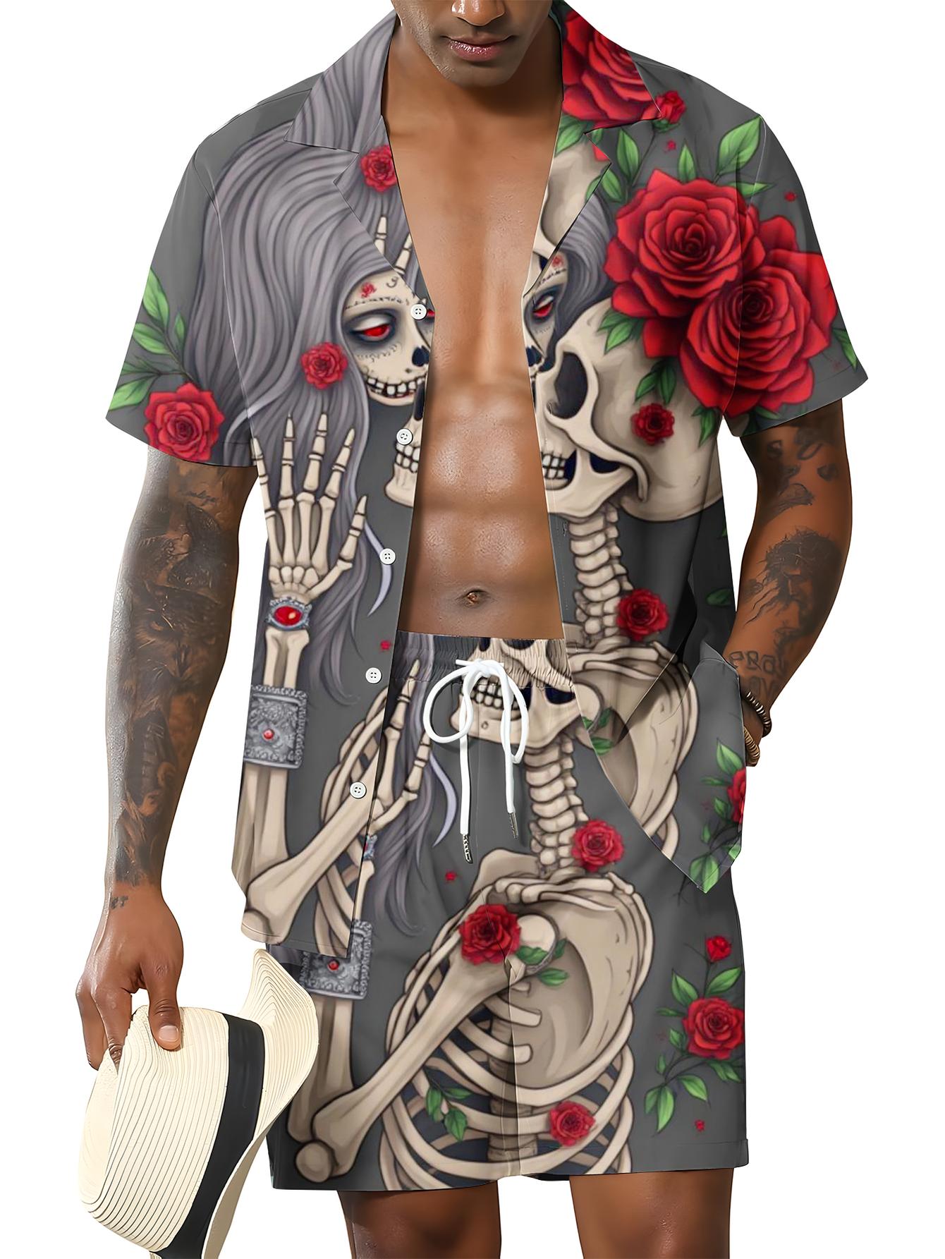 Summer Clothing Drip - Men's Shirt Sets 2026 Spring/Summer jogging