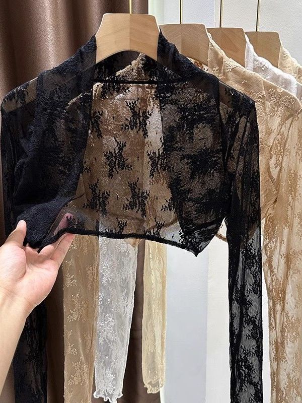Summer Goth Clothing - 2025 New Lace Embroidery Sun Protection