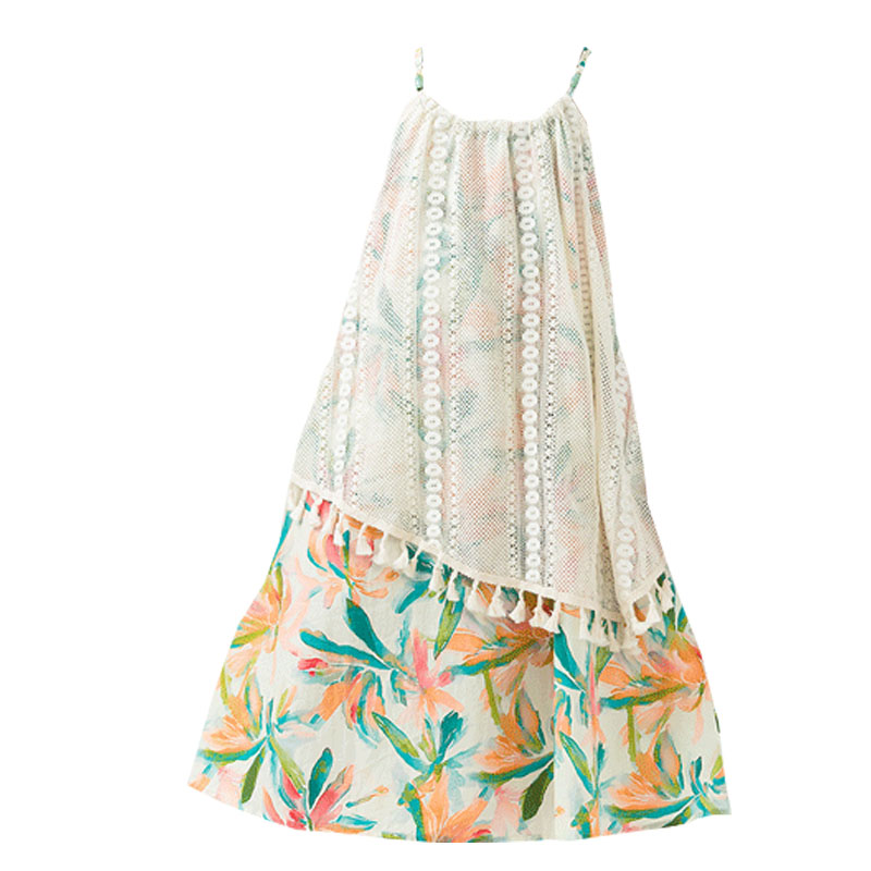 Tassels Girls Casual Dresses S - Summer Clothing Drawing For Kids recension och pris