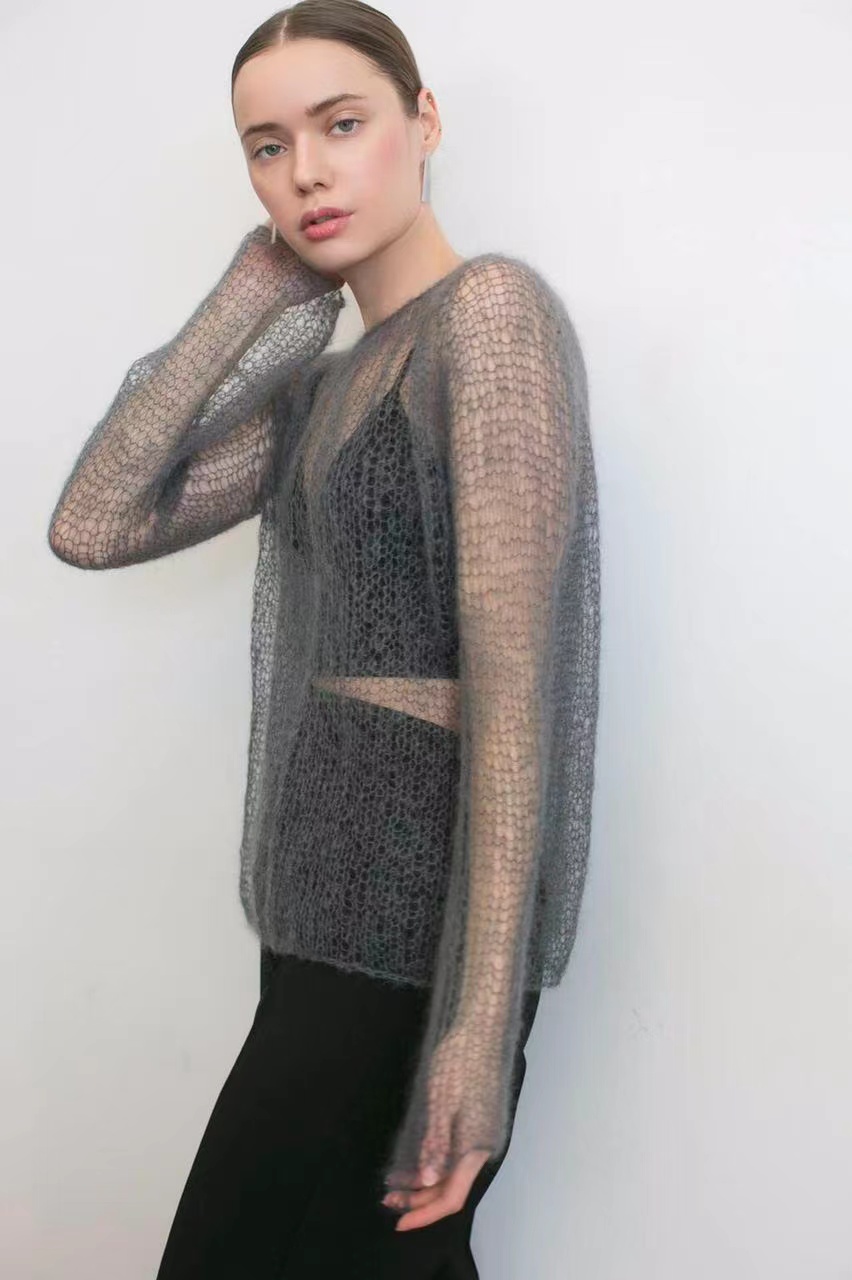Mohair Top Pullover Sweater, K - Summer Clothing Yarn recension och pris