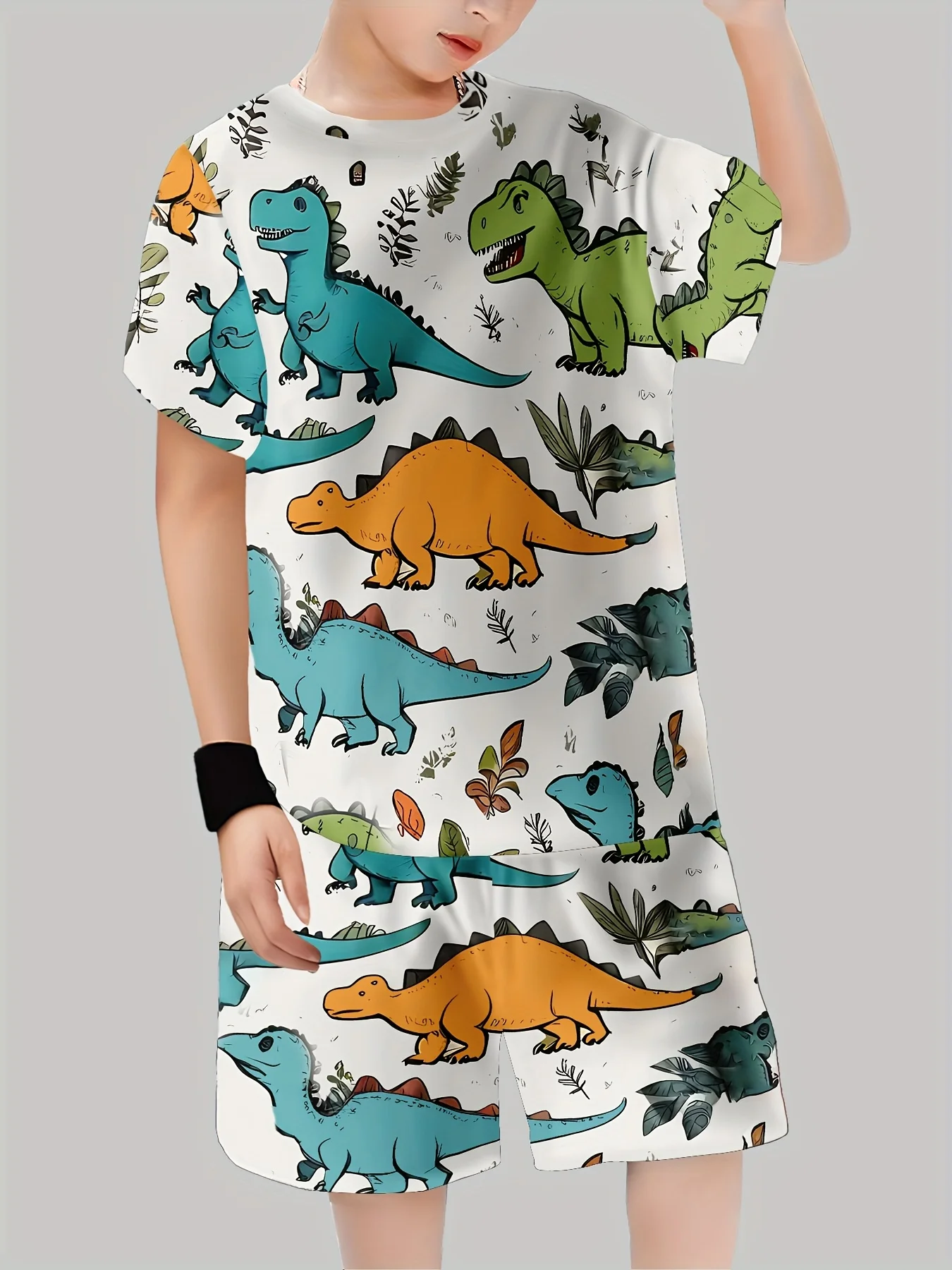 New Dinosaur Printed Outfits T - Summer Clothing Girls recension och pris