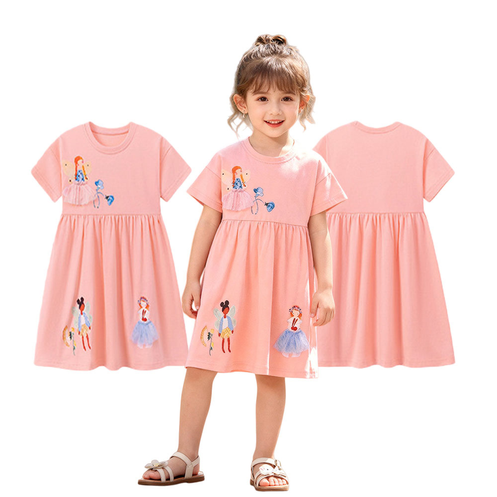 Short Sleeve Summer Girls Dres - Summer Clothing Drawing For Kids recension och pris