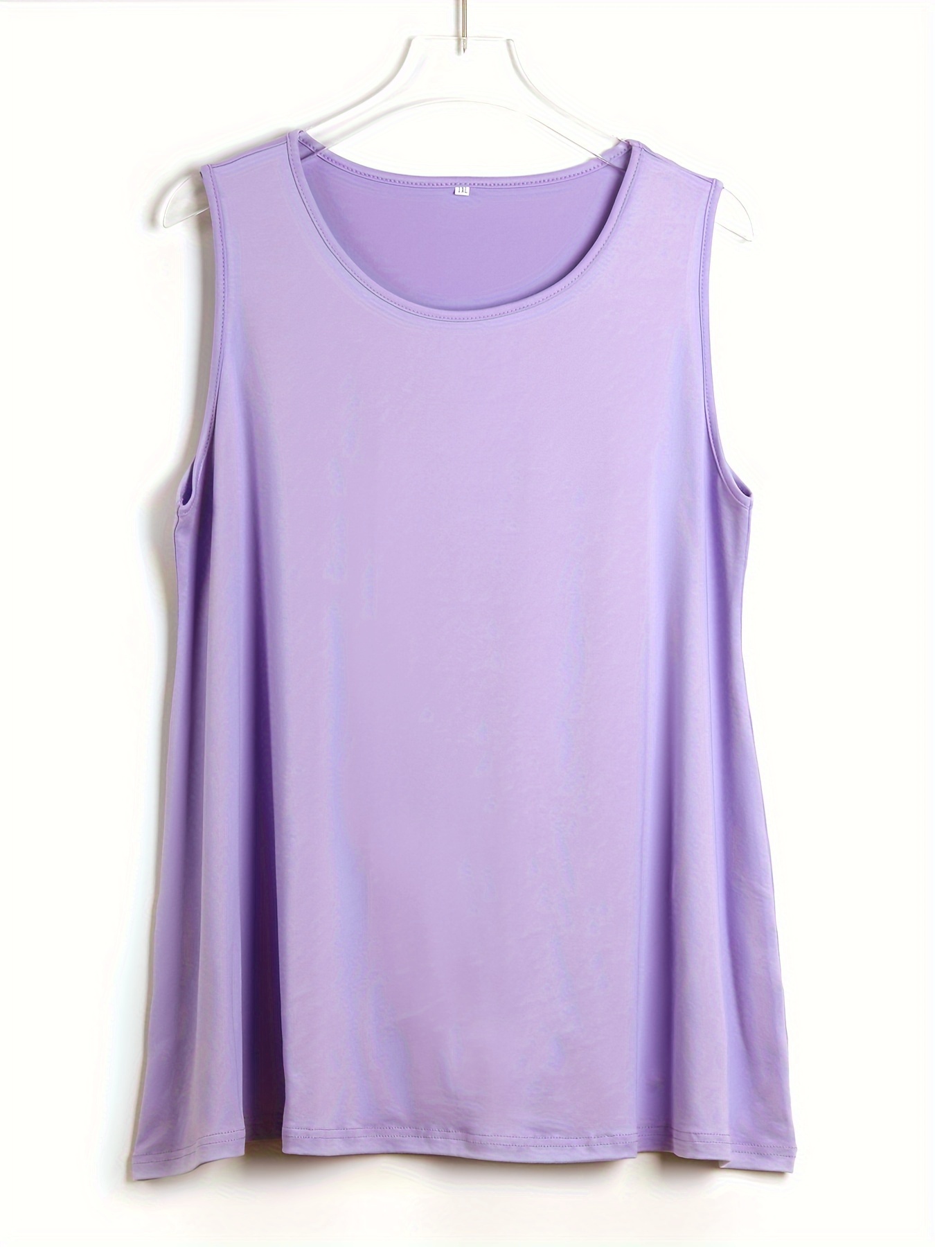 Plus Size Simple Solid Tank To - Summer Clothing Clearance recension och pris