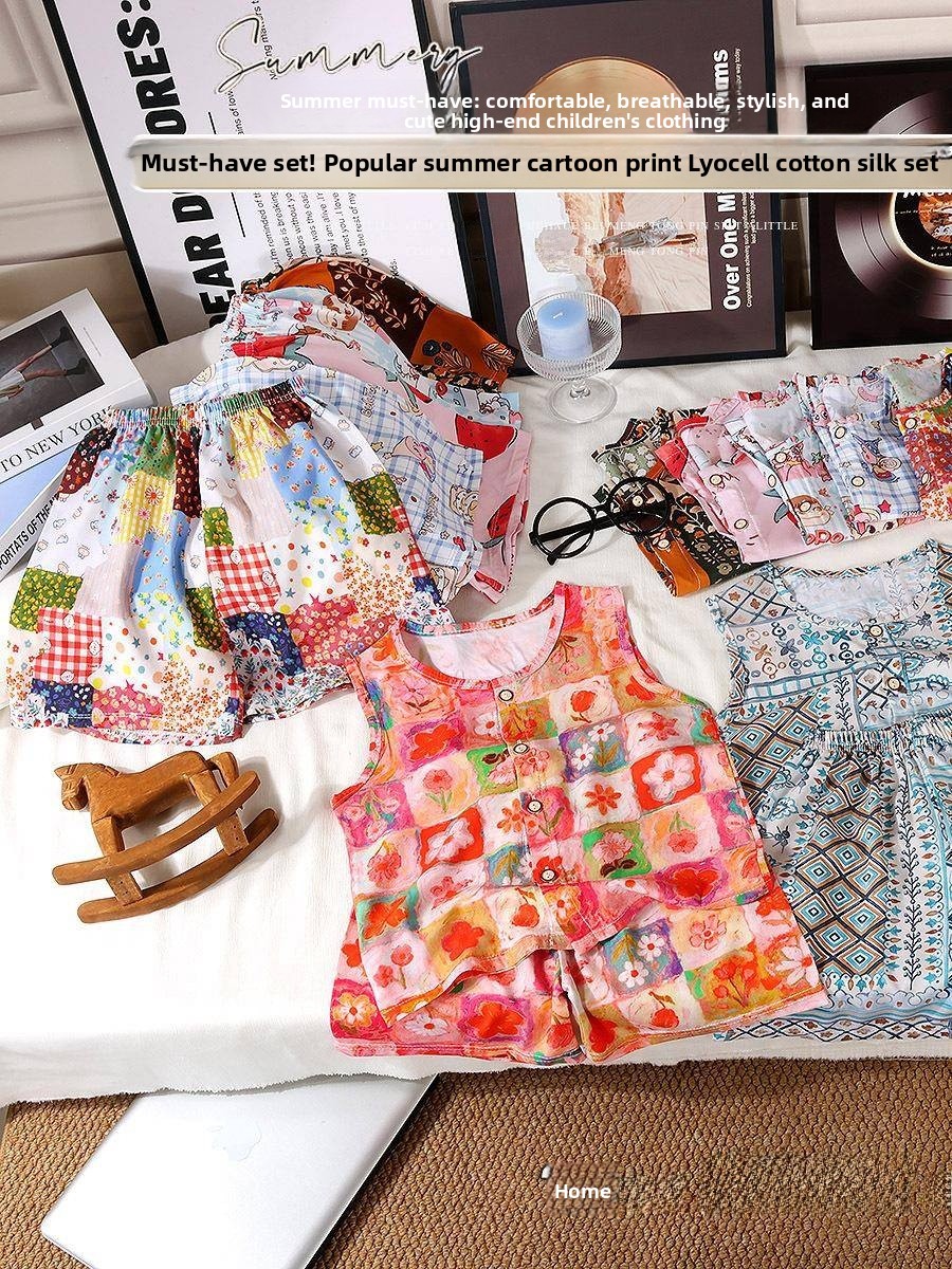 Girls Summer Cotton Silk Vest  - Summer Clothing Girls recension och pris