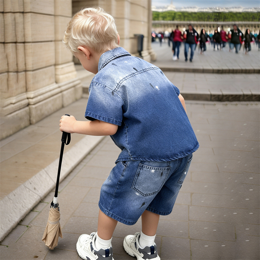 Fashion Children Summer Denim  - Summer Clothing Drawing For Kids recension och pris