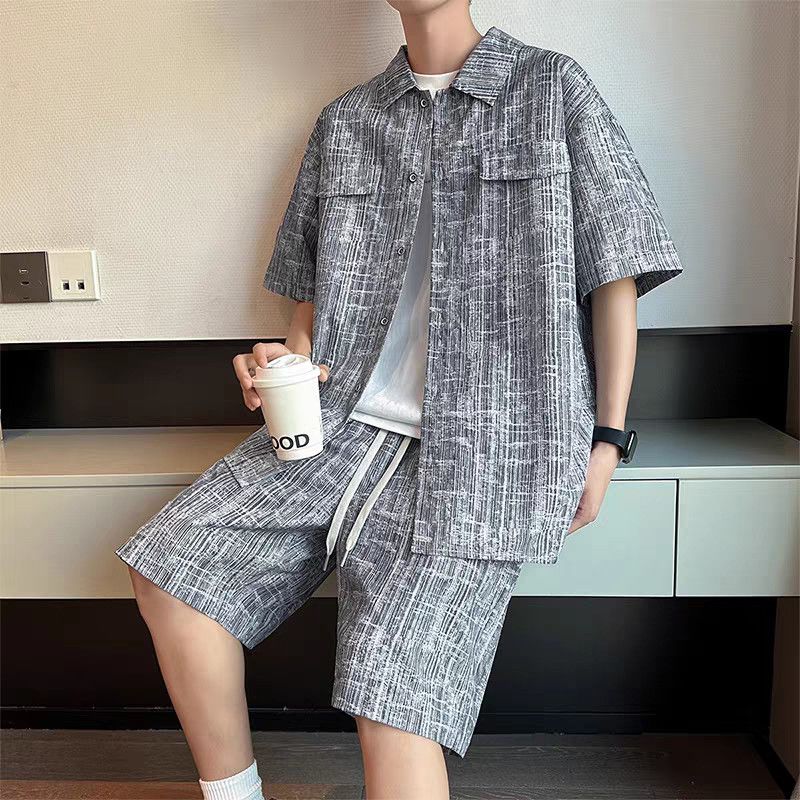 Men's Set Half Sleeve Shirt+ 5 - Summer Clothing Beach recension och pris