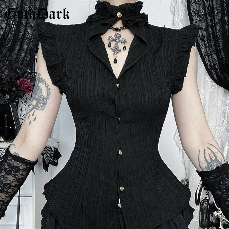 Goth Dark 90s Grunge Single Br - Summer Goth Clothing recension och pris