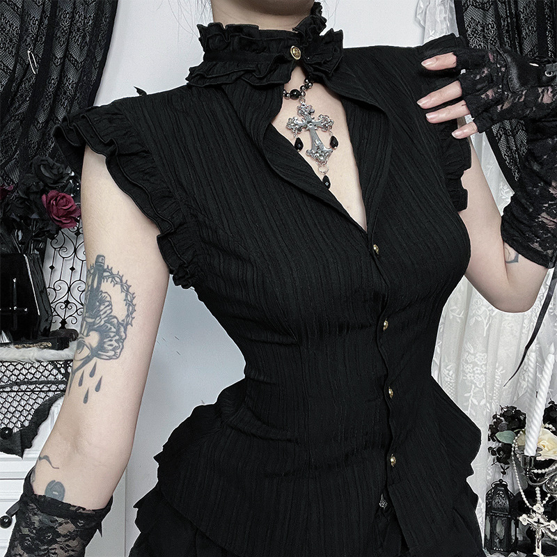 Goth Dark 90s Grunge Single Br - Summer Goth Clothing recension och pris
