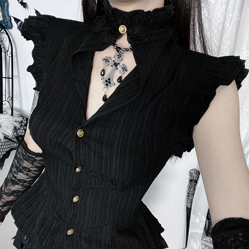 Goth Dark 90s Grunge Single Br - Summer Goth Clothing recension och pris