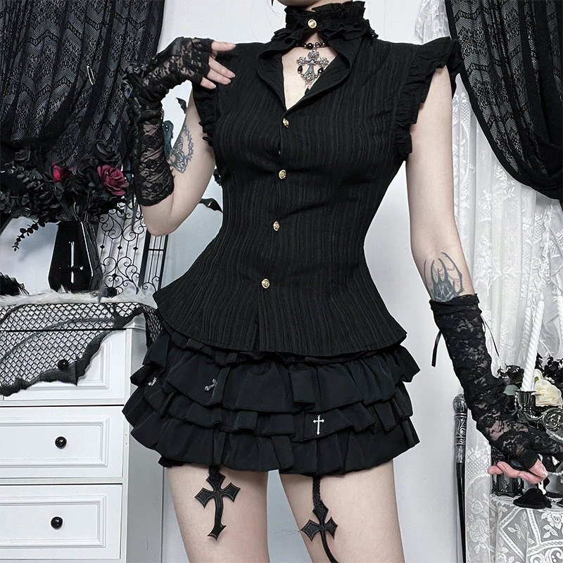 Goth Dark 90s Grunge Single Br - Summer Goth Clothing recension och pris