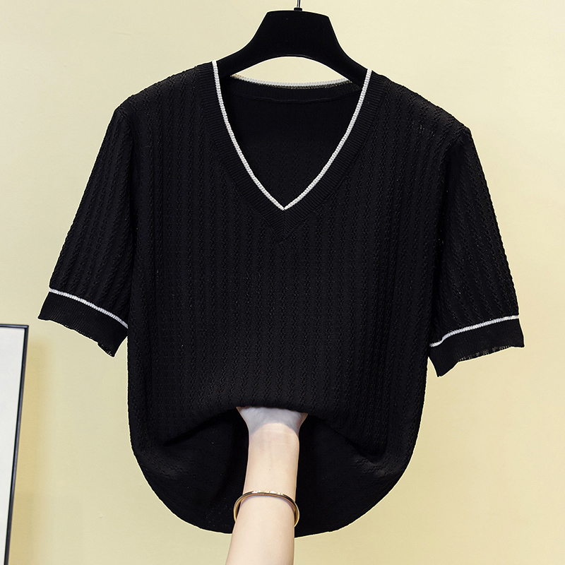 Vintage Knit Sweater T-shirt W - Summer Clothing Yarn recension och pris