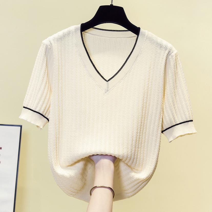 Vintage Knit Sweater T-shirt W - Summer Clothing Yarn recension och pris