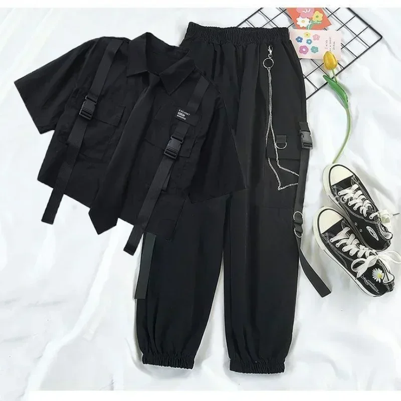 Casual Cargo Pants Suit for Wo - Summer Goth Clothing recension och pris