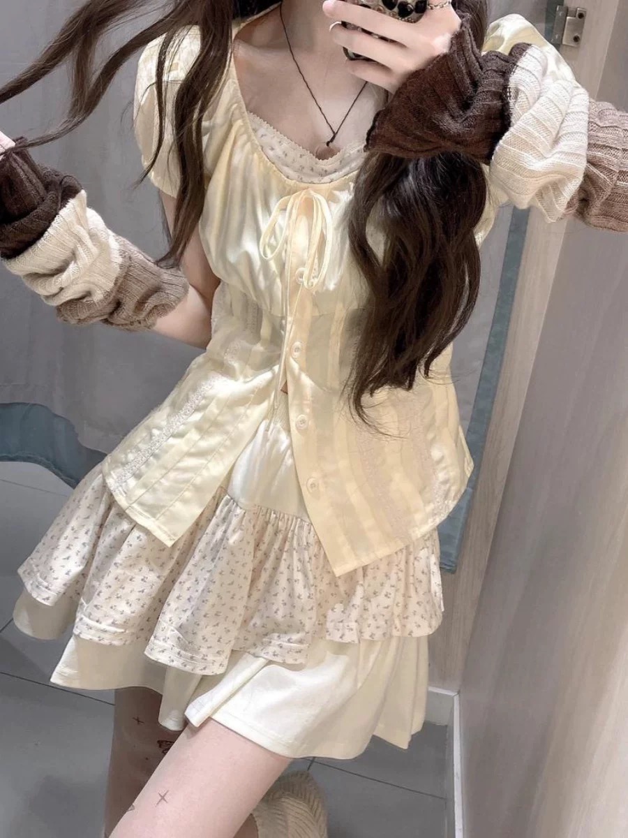 Sweet Floral Two-Piece Set for - Summer Clothing Girls recension och pris