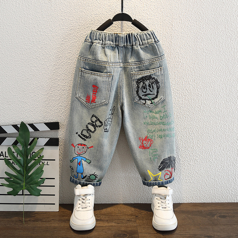 Baby Boy Jeans For Children Ch - Summer Clothing Drawing For Kids recension och pris