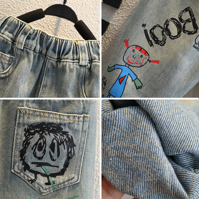 Baby Boy Jeans For Children Ch - Summer Clothing Drawing For Kids recension och pris
