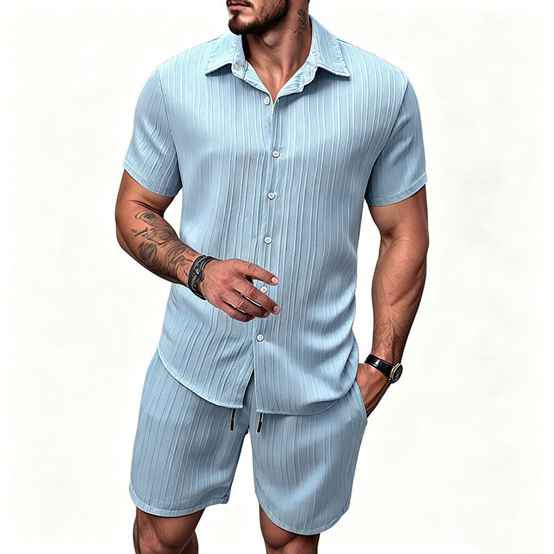 2026 New Men Vertical Wrinkle  - Summer Clothing Beach recension och pris