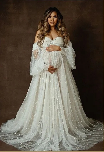 2024New Maternity Photography  - Summer Clothing Yarn recension och pris
