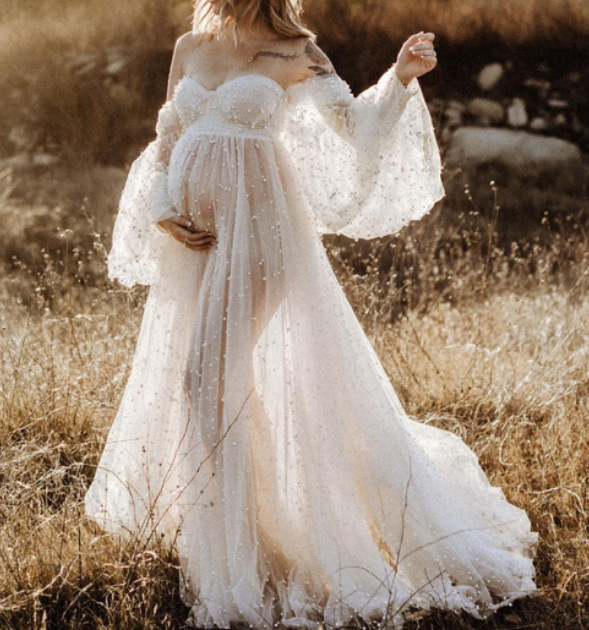 2024New Maternity Photography  - Summer Clothing Yarn recension och pris