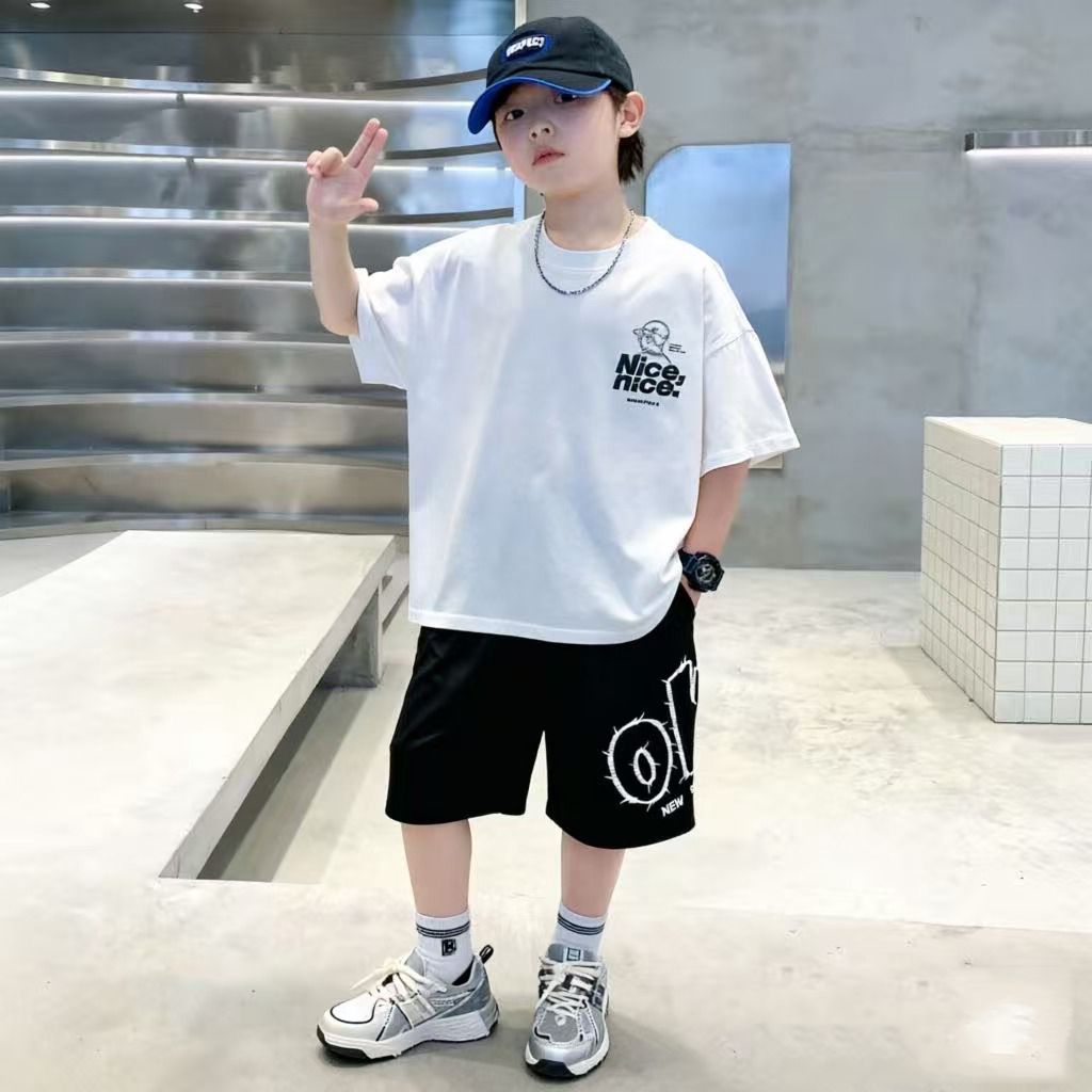 Cotton Summer Hip Hop Boys Clo - Summer Clothing Drawing For Kids recension och pris