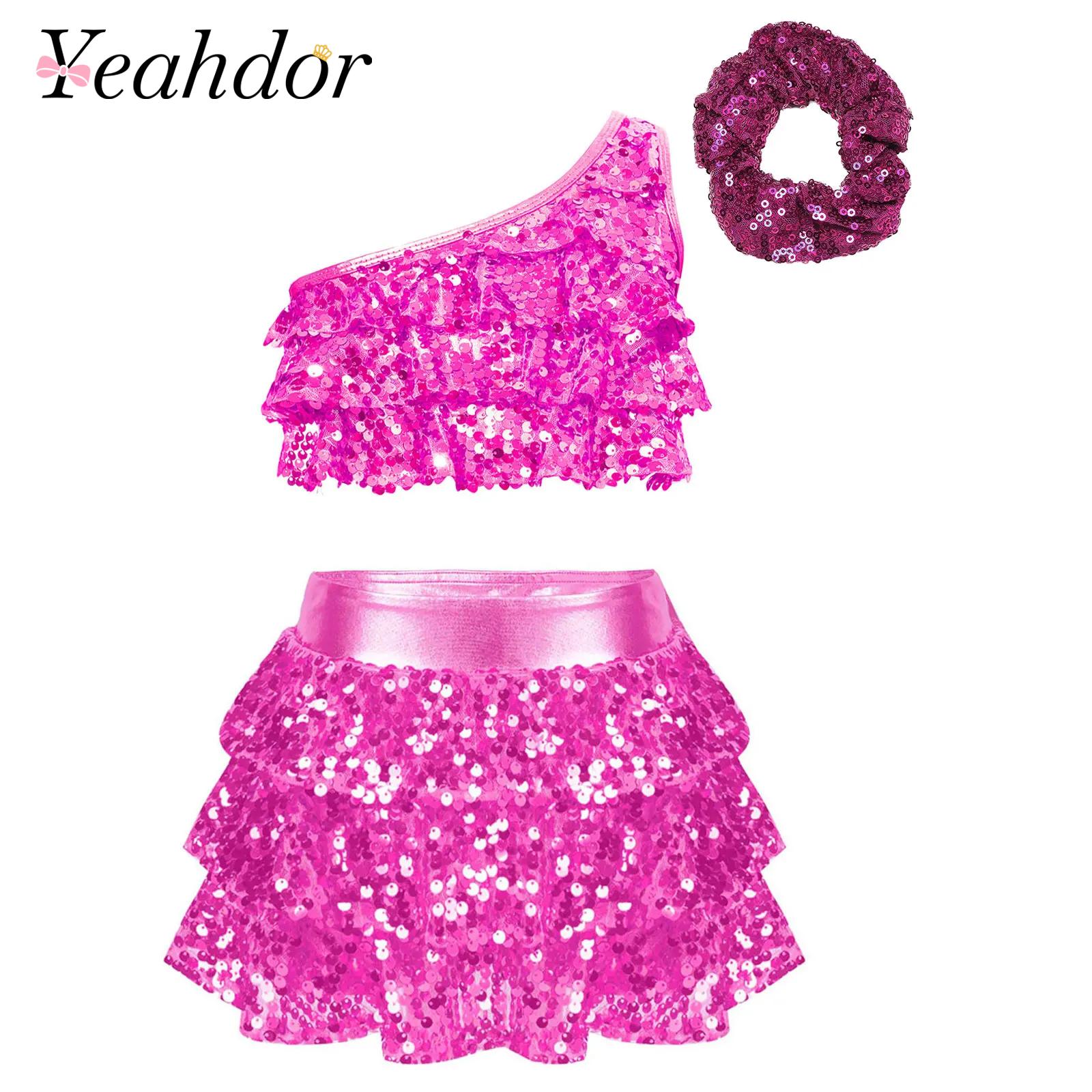Kids Girls Shiny Sequins Latin - Summer Clothing Girls recension och pris