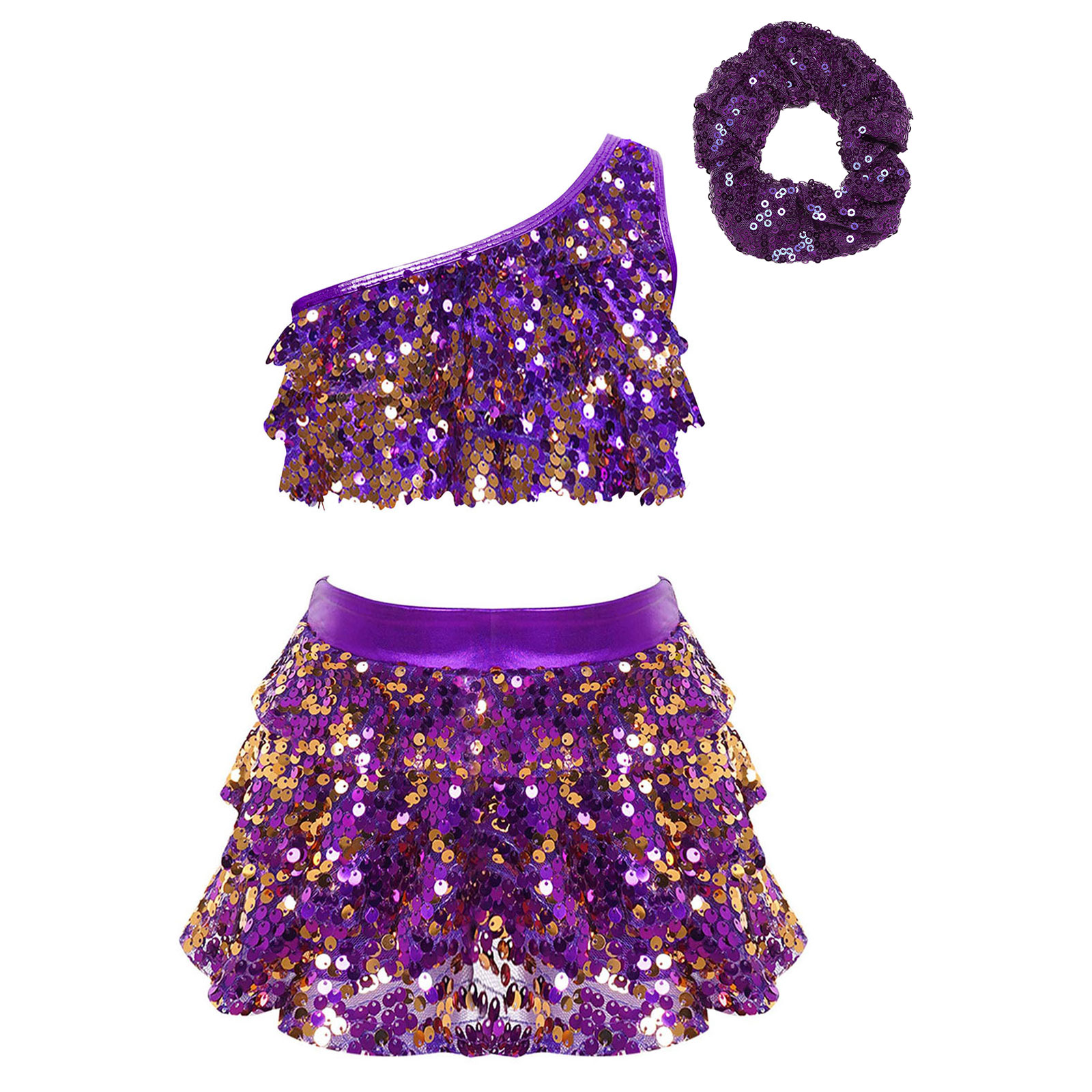 Kids Girls Shiny Sequins Latin - Summer Clothing Girls recension och pris