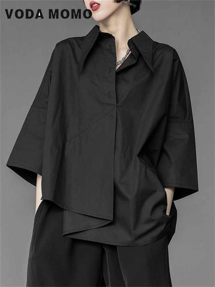 Y2K Women Streetwear Loose Sum - Summer Goth Clothing recension och pris