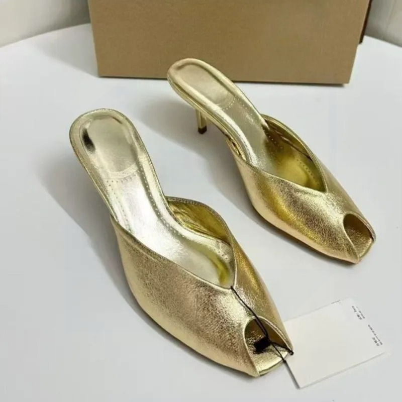 Women's Pumps Designer Gold Wo - Summer Clothing Petite recension och pris