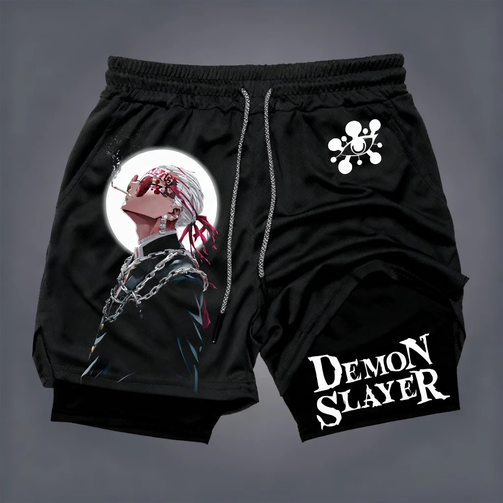 Demon Slayer Men's Double-laye - Summer Clothing Layering recension och pris