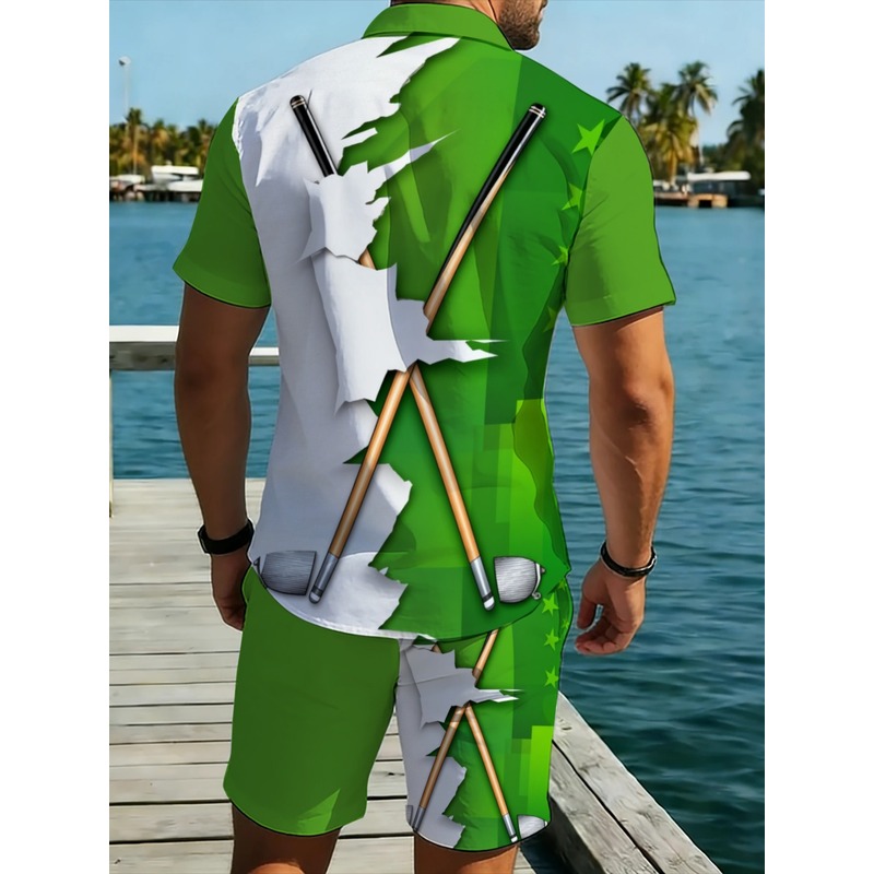 Men's Lightweight Casual Green - Summer Clothing Beach recension och pris