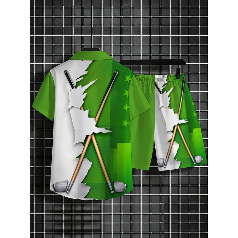 Men's Lightweight Casual Green - Summer Clothing Beach recension och pris