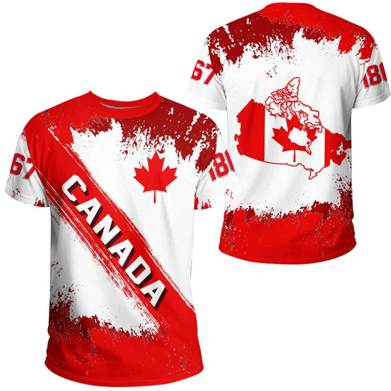 Canada Day T-shirt Canadian Fl - Summer Clothing Canada recension och pris